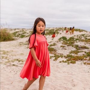Remie Girl Danie Dress in coral